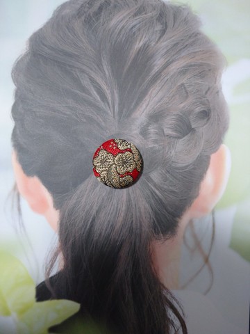 吉祥【梅】髮圈 髮飾 日本製 手工製作