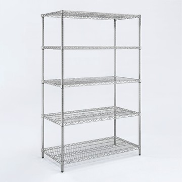 aaa耐重鐵力士 重型五層電鍍置物架 120x45x180cm - 鉻色