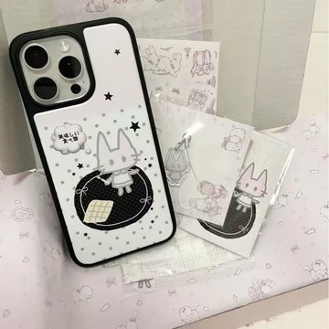 ✨iphone保護殼✨刀叉貓適用蘋果17手機殼iPhone16promax膚感15水凝殼14/13/12女