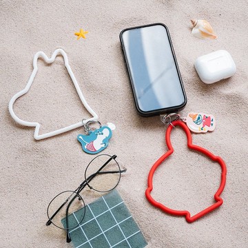 【iam我適文創】MOOMIN 手機矽膠手環掛繩附掛片