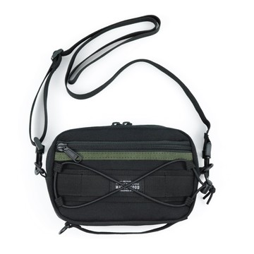 Matchwood Matrix 收納包 護照包 手機包 斜背小包 黑綠款 街頭硬派軍事工裝穿搭風格可參考 官方賣場