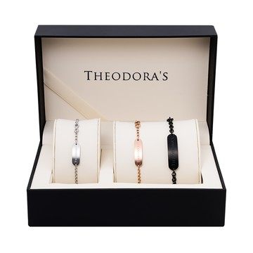 [親子禮物/生日禮物]【Theodora's】親子禮盒｜莫比烏斯 西德鋼親子手鍊組