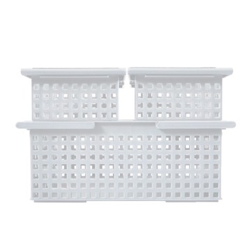 【日本Like-it】簡約收納手提籃三入組(Sx2+L)白色