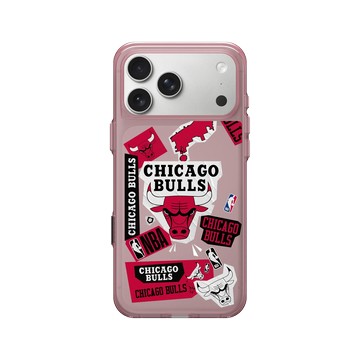 iPhone 17 Pro Max Clear (相機按鈕) 晶醺玫 - NBA - 拼貼系列-芝加哥公牛 Chicago Bulls - Collage
