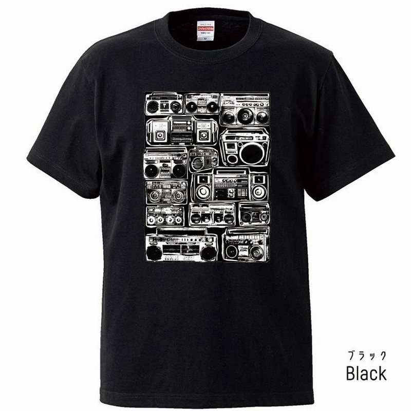 Tシャツ レディース 半袖 トップス BOOMBOX ラジカセ ヒップ