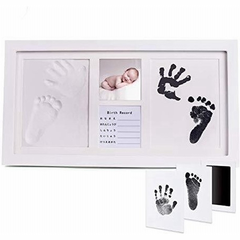 Tomoneed 赤ちゃん 手形 足形 フォトフレーム 出産祝い 粘土 クリーンタッチインク 無毒 手形足形キット 写真立て 内祝い 子供 記念 ベビ 通販 Lineポイント最大get Lineショッピング