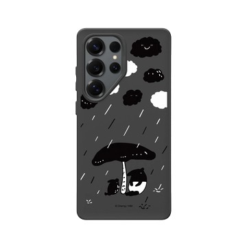 Galaxy S25 Ultra SolidSuit 黑 - 馬來貘 Laimo - 下雨了(透明款)