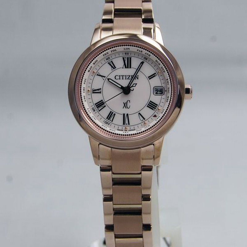 ゆうゆう様❣️美品❣xC さくらピンク ティタニアライン ハッピーフライト　稼働 CITIZEN - 【稼働美品】シチズンXC ハッピーフライト ティタニア