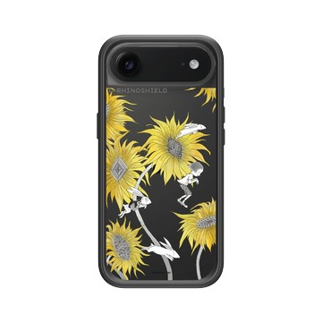 iPhone Air Mod NX -邊框背蓋組合 (相機按鈕) 黑 - 幾米 Jimmy Liao - 兔子系列-追逐向日葵