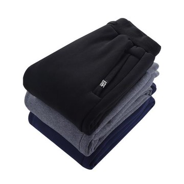 加大加肥純棉羊羔絨中老年衛褲