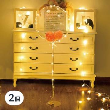 告白波波球套組 18吋波波球  F款 透明波波球 + 紅色氣球  2個