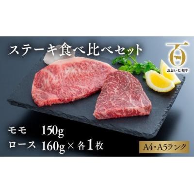 ふるさと納税 豊後高田市 ステーキ食べ比べセット(モモ150g×1枚・ロース160g×1枚)