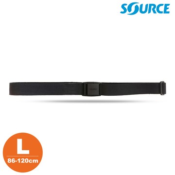 藏錢腰帶 Soft Belts (塑膠扣) 黑色 L｜(86-120cm / 織帶寬 3cm)