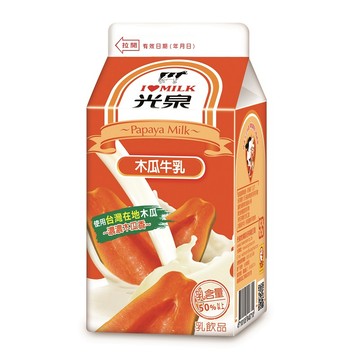 光泉調味乳飲品-木瓜牛乳-400ml※實際到貨效期約4天以上