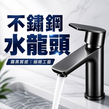 隔日到貨 水龍頭 不鏽鋼水龍頭 高質感槍灰 冷熱水龍頭 單孔面盆龍頭 洗手檯水龍頭 洗臉簡易水龍頭 浴室水龍頭