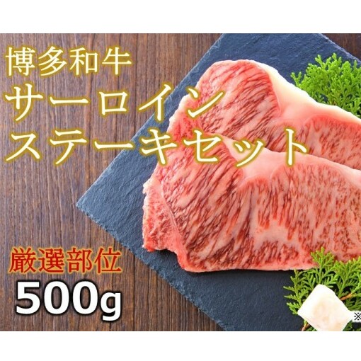 牛肉 サーロインステーキ 合計500g 博多和牛 A4～A5 250g×2枚 セット 配送不可：離島