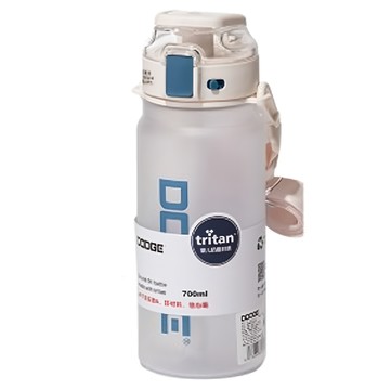 DODGE 道奇 大LOGO 律動運動 塑料杯  磨砂款 白色  900ml  1個