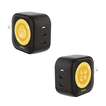 【藝人聯名】焦凡凡凡寶幸運幣GaN 45W Type-C雙孔充電頭
