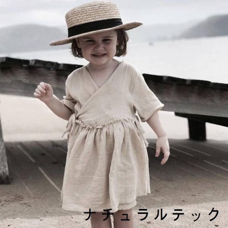 カシュクール コットンリネン ワンピース キッズ こども服 子ども服 子供服 女児 ガールズ 女の子 80cm 90cm 100cm 110cm 80 90 100 110 通販 Lineポイント最大0 5 Get Lineショッピング