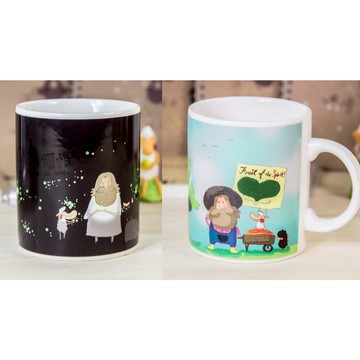 【🐑百羊書房】羊沒爹變色杯350ml (遇熱變色) 聖靈九果、愛裡沒有懼怕兩款 #馬克杯