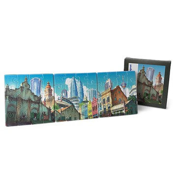 馬來西亞60週年迷你磁鐡拼圖