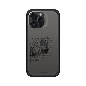iPhone 15 Pro Max Mod NX 黑 - 迪士尼-星際大戰 Star Wars - 黑武士-線稿風格
