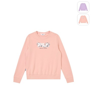 【FILA】女性 長袖圓領T恤-杏粉 5TEY-5514-PK