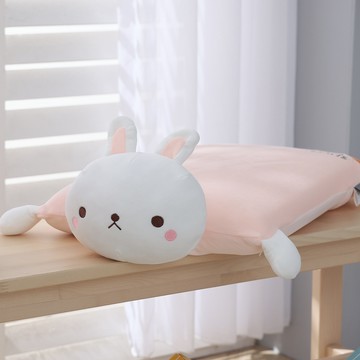 HOYACASA 禾雅寢具 兒童造型乳膠枕  淘氣兔兔  1件  50 x 35 x 9cm