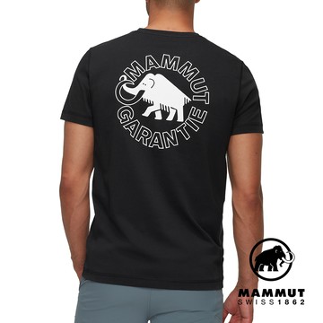 【Mammut 長毛象】Mammut Core T-Shirt Men Garantie 輕盈柔軟復古短袖T恤 男款 黑色  #1017-05892