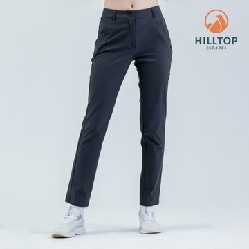 HILLTOP山頂鳥 超潑水施華洛世奇水鑽撞釘保暖彈性長褲 女款 黑｜PH31XFQ0ECA0