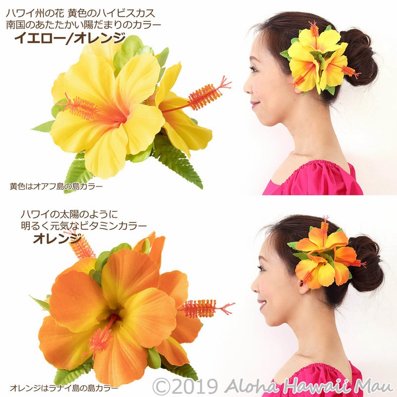 メープル様専用Aloha～南国娘、ヤシの木、ハイビスカス