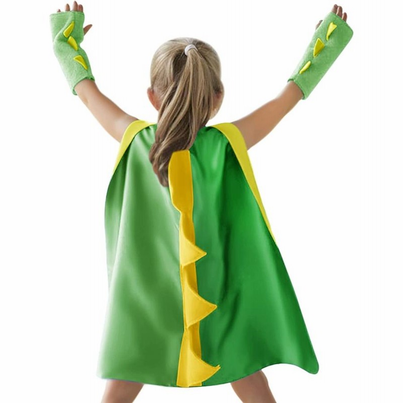 ハロウィン コスプレ 衣装 子供用 恐竜服 70cm マント 手袋 2点セット アニマル変身 3 8歳 装着簡単 可愛い キャラクター 動物仮装 イベ 通販 Lineポイント最大get Lineショッピング