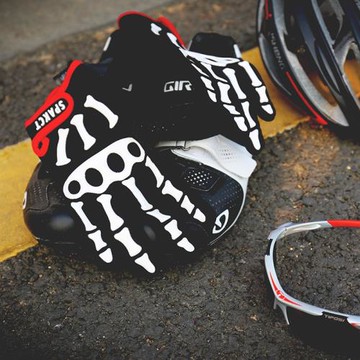 SPAKCT思帕客騎行手套全指男女山地自行車長指骷髏關節春夏季全指