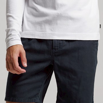 【Superdry】男裝 休閒短褲 有機棉 Vintage Overdyed Short 海軍藍