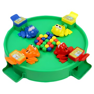 生活King 青蛙吃豆遊戲機 1組 親子互動益智玩具  多色