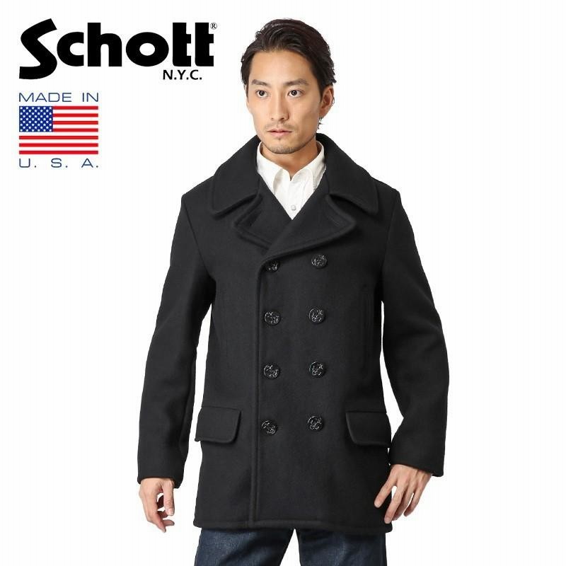 Schott ショット 782US 4ポケットミドル丈 ピーコート 7378 メンズ P