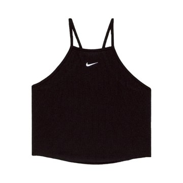 NIKE SPORTSWEAR ESSENTIALS 小LOGO 羅紋 背心 小背心 黑色 女款 DV7961-010 [台灣現貨]