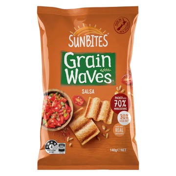紐西蘭Sunbites多穀波浪脆片-莎莎醬口味