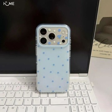 星星波點藍莓適用iPhone17/16/15蘋果13/14手機殼14PRO爆款11
