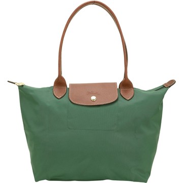 LONGCHAMP Le pliage 原創系列 長提把摺疊水餃包(M/英式綠)