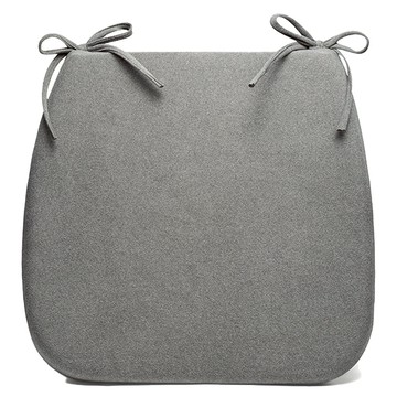 HANEE Kunel 附綁帶記憶棉麻糬坐墊  36 x 36 x 4 cm  灰色