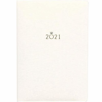 ラボクリップ 手帳 2021年 4月始まり B6 マンスリー ジェム ホワイト 2103GGE-WH