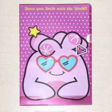 Plump Planet Friends A4 尺寸 PP 膠文件夾 - 粉紅櫻肉露