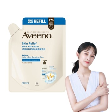 Aveeno 艾惟諾燕麥高效舒緩沐浴露補充包 500ml
