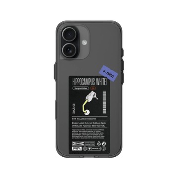 iPhone 17 Clear (相機按鈕) 酷墨灰 - Marine Debris - 棉花棒海馬