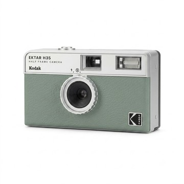 【Kodak 柯達】H35 半格機 復古底片相機-鼠尾草綠色