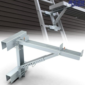 【強力支撐2件套】腳手架支架 梯子千斤頂 三角支撐架 可調節支架 鋁合金材質 承重防滑 適用於屋頂維修 外牆施工