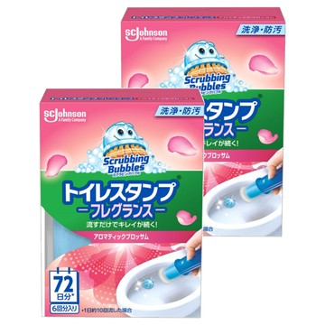 SC Johnson 莊臣 Scrubbing Bubbles 馬桶清潔凝膠 花香  38g  2盒