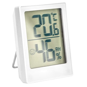 reflects 電子式濕度溫度計 白色 數位顯示 具備鬧鐘功能 居家環境監測  1個