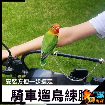 【台灣出貨】電動車把手鳥站架 騎車遛鳥站架 踏板車鸚鵡站杆 自行車遛鳥站桿 電瓶車載鳥站架 金屬材質新款